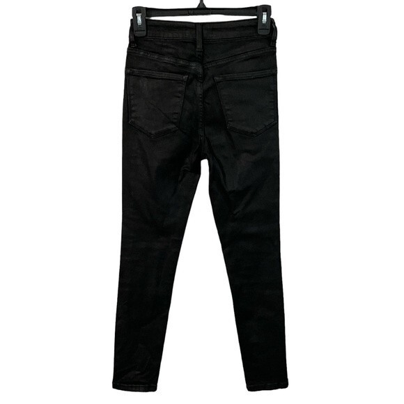Vervet Haylie High Rise Skinny Black Jeans Size 24 Button Fly - Picture 2 of 7